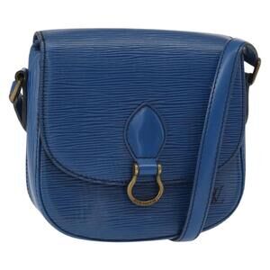 LOUIS VUITTON Epi Saint Cloud PM Shoulder Bag Blue M52195 LV Auth BA8480